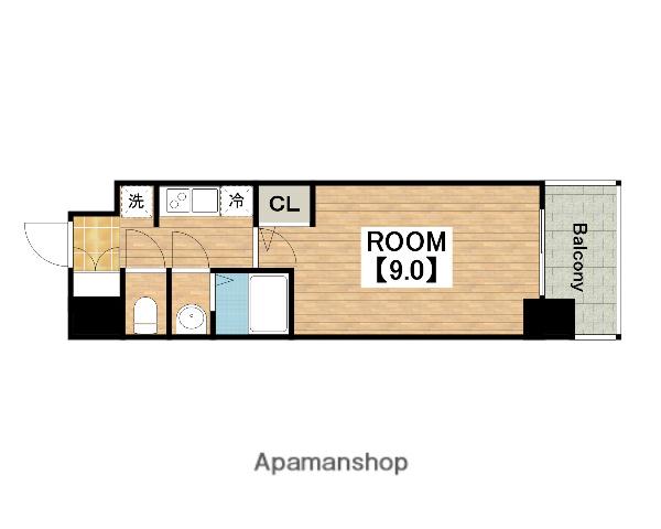 ARTIZA堺東(1K/6階)の間取り写真