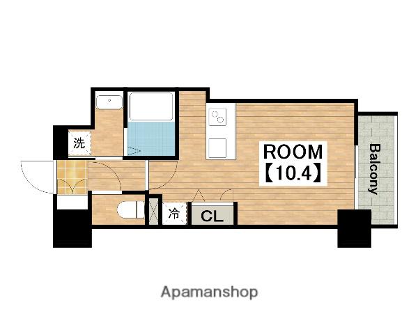 S-RESIDENCE堺ALTKLAS(ワンルーム/13階)の間取り写真