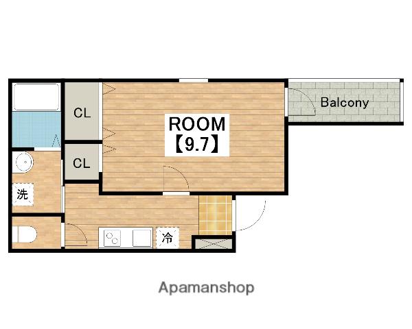 フジパレス西湊1番館(1K/2階)の間取り写真