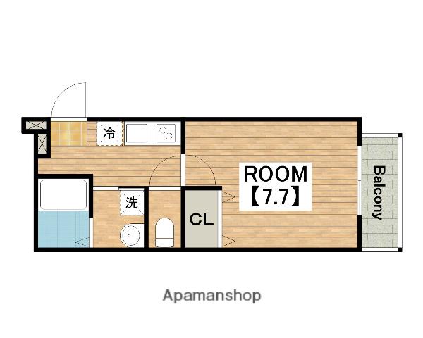 フジパレス湊サウス(1K/3階)の間取り写真