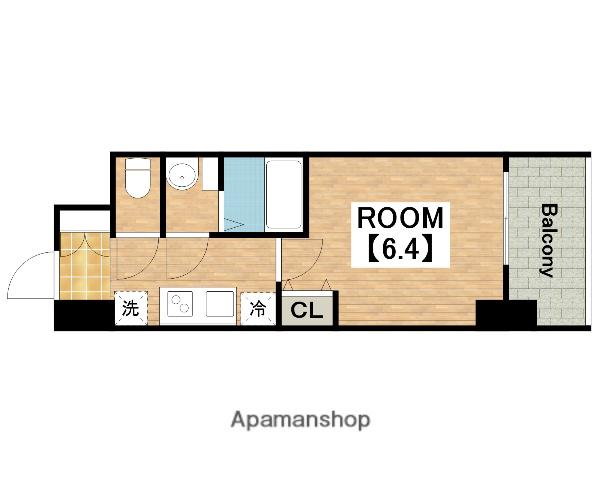 S-RESIDENCE堺湊駅前AZURE(1K/3階)の間取り写真