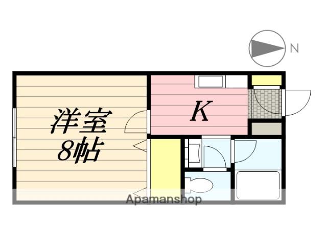 セゾン・ド・岩出(1K/1階)の間取り写真