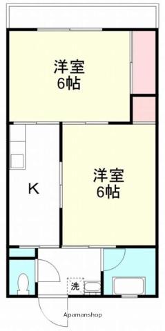 今井ビル(2K/4階)の間取り写真