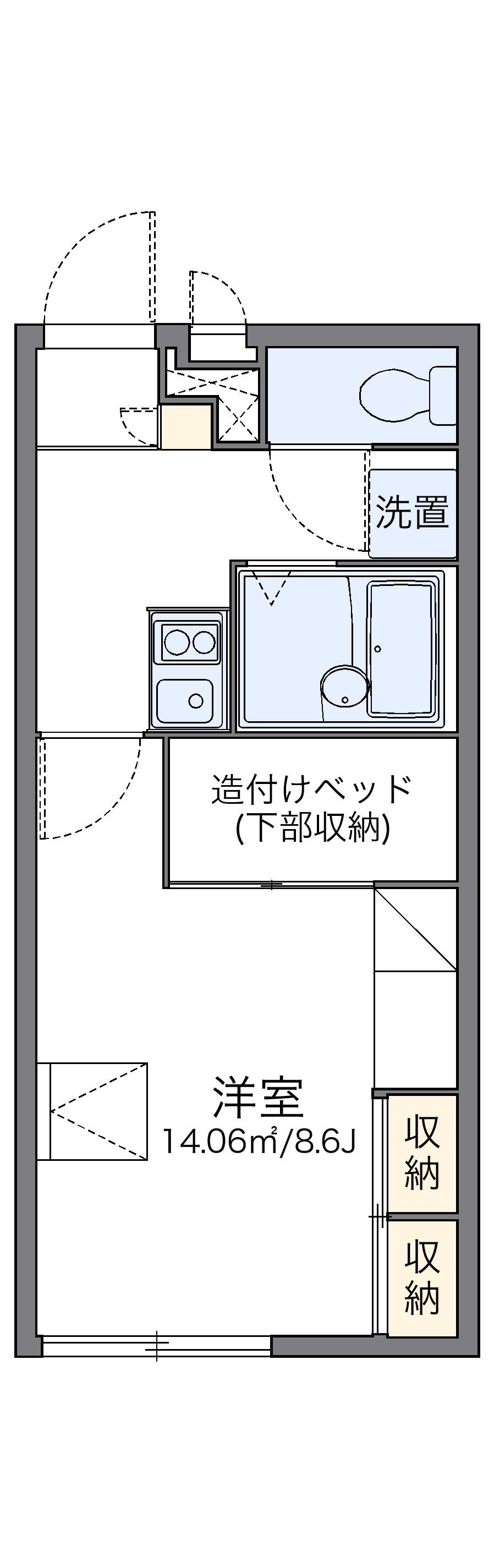 レオパレス太樹(1K/2階)の間取り写真