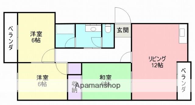 ロビンコート(3LDK/2階)の間取り写真