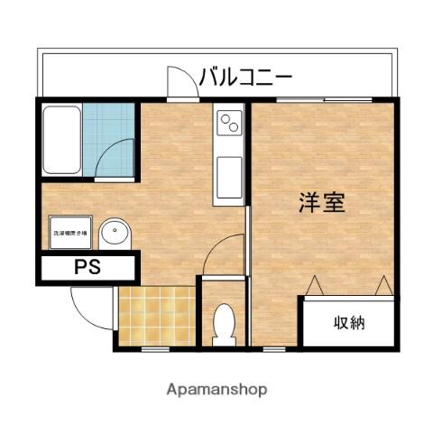 和歌山線 名手駅 徒歩18分 3階建 築27年(1DK/2階)の間取り写真