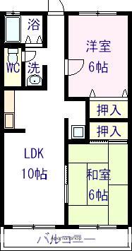 和歌山線 大谷駅(和歌山) 徒歩7分 2階建 築31年(2LDK/2階)の間取り写真