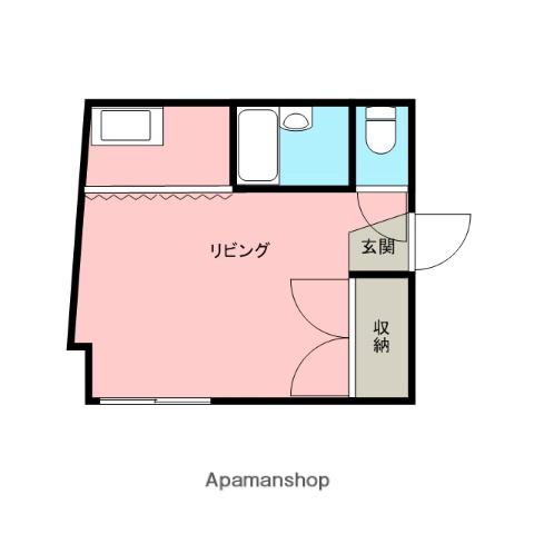 ハイム中井阪(ワンルーム/3階)の間取り写真