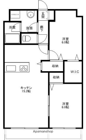 和歌山線 岩出駅 徒歩60分 3階建 築19年(2LDK/1階)の間取り写真