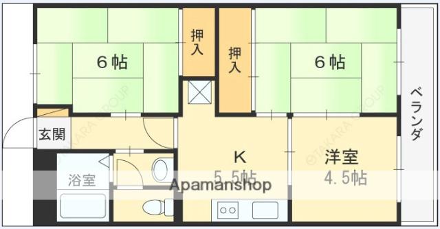 寺田ハイツ(3K/3階)の間取り写真