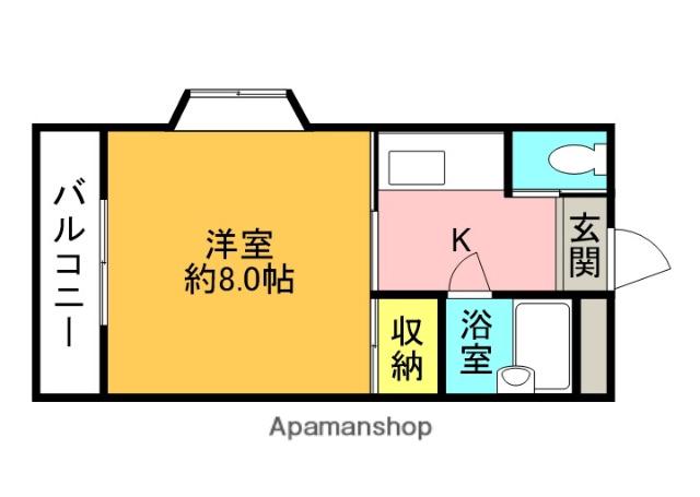 コンフォートツシマ(1K/3階)の間取り写真