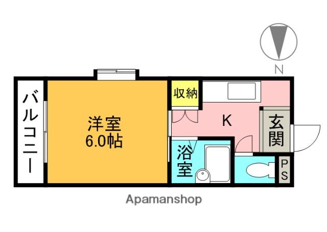 エンジェリ寿(1K/2階)の間取り写真