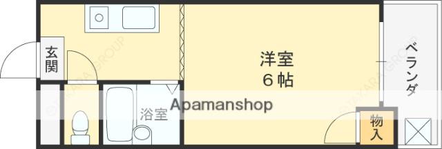 ハイツエレガンス(1K/3階)の間取り写真
