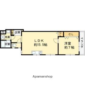 グランベール(1LDK/5階)の間取り写真