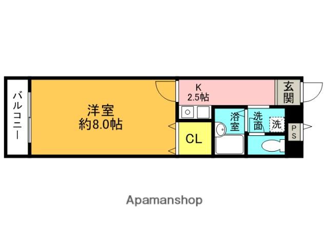 ETOILE 5(1K/2階)の間取り写真
