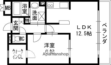 ラマージュⅢ(1LDK/1階)の間取り写真