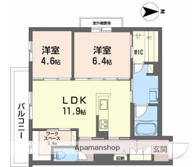 ライフステージ東和(2LDK/2階)の間取り写真