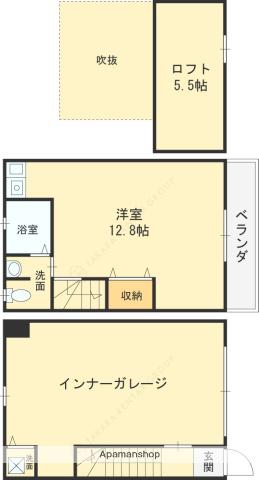 メルシー高槻北大樋ＧＨ(ワンルーム)の間取り写真
