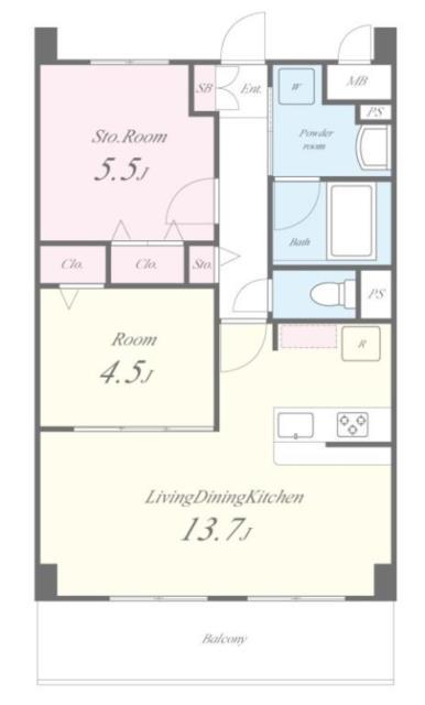 アルカコーバ(1SLDK/3階)の間取り写真