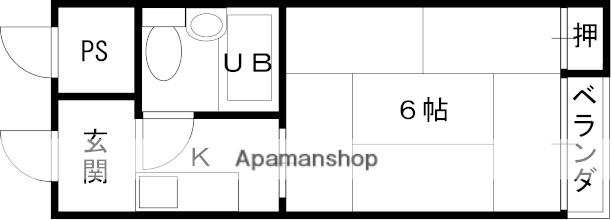 柳原第一パールマンション(1K/3階)の間取り写真