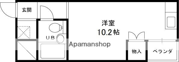 サニーサイド吉田駅前(ワンルーム/4階)の間取り写真