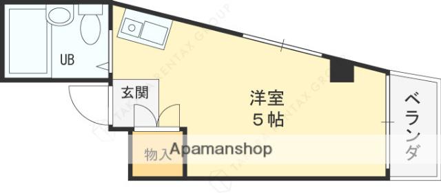 アールエス菱屋西(ワンルーム/3階)の間取り写真