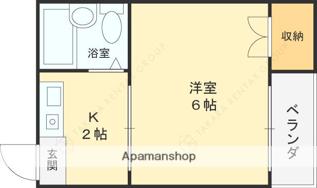 エスタイル小阪(1K/3階)の間取り写真