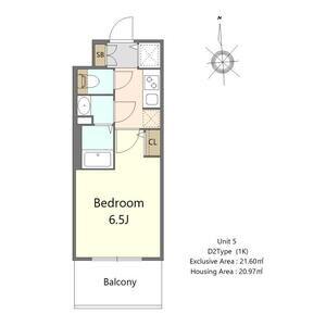 S-RESIDENCE高井田BELETA(1K/7階)の間取り写真