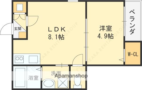 F ASECIA LANI(1LDK/2階)の間取り写真