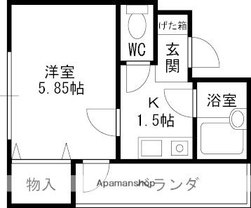 セントレーみずき(1K/4階)の間取り写真