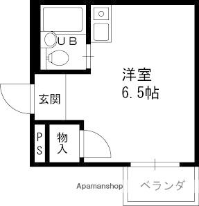 ラフォーレ永和(ワンルーム/1階)の間取り写真