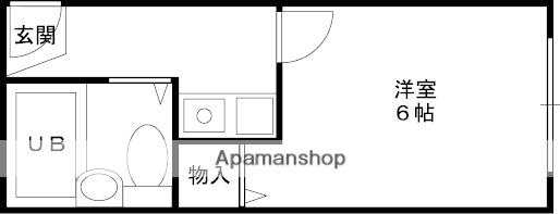コンフォート本町(1K/1階)の間取り写真