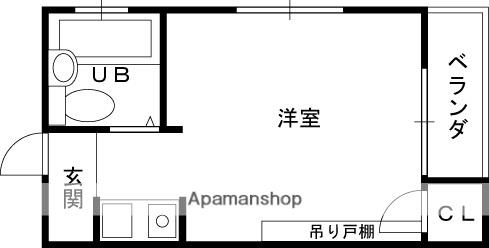 MAISON YAMATO 布施(1K/6階)の間取り写真