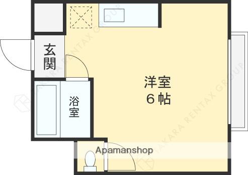 JPアパートメント東大阪Ⅱ(ワンルーム/3階)の間取り写真
