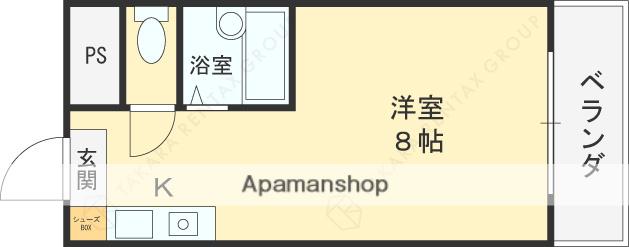 アミティ近大通(ワンルーム/3階)の間取り写真