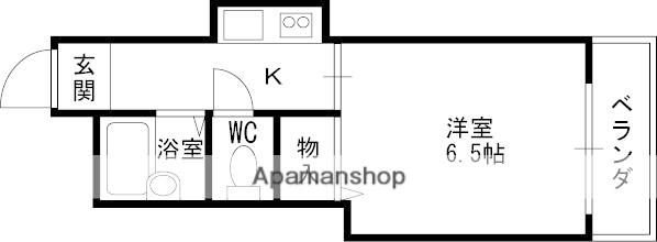 小阪本町ル・グラン(1K/4階)の間取り写真
