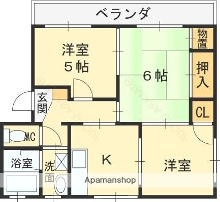 永和ハイツ(3K/3階)の間取り写真