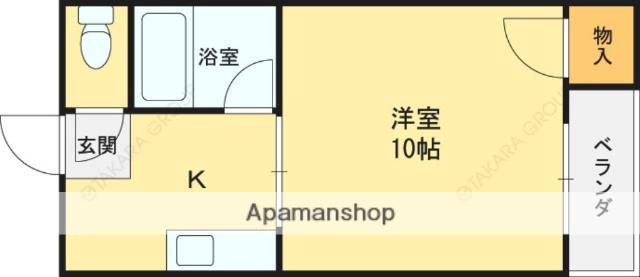 エミネントダイキ(1K/3階)の間取り写真