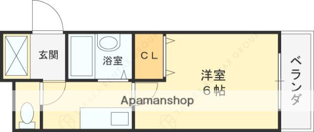 メロディー双葉(1K/3階)の間取り写真