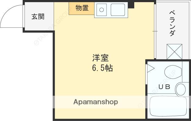 グレイスマンション(ワンルーム/2階)の間取り写真