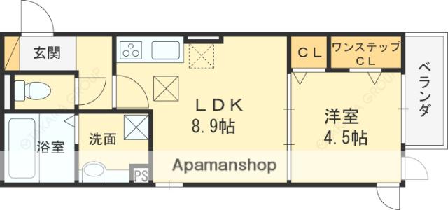 FOUR SEASONS御厨(1LDK/3階)の間取り写真