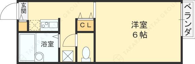 レオパレスヴィラⅡ(1K/1階)の間取り写真