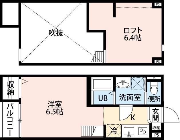 ドリームスクエアⅡ(ワンルーム/1階)の間取り写真