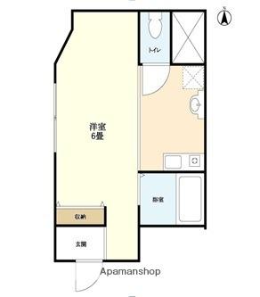 ガーデンビル(ワンルーム/4階)の間取り写真