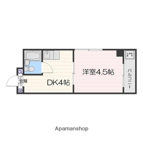 ロイヤル小路(1DK/1階)の間取り写真