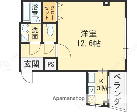 ショージタナカハイツ アネックス(ワンルーム/2階)の間取り写真