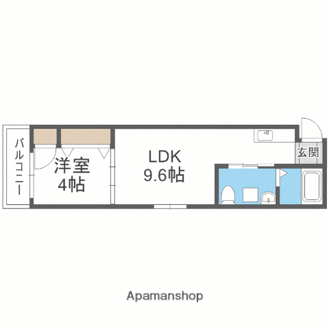F MAISON LORE I番館(1LDK/1階)の間取り写真