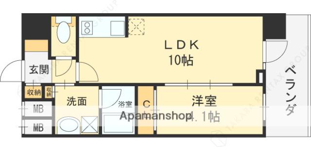 GRAND LUCE(1LDK/5階)の間取り写真