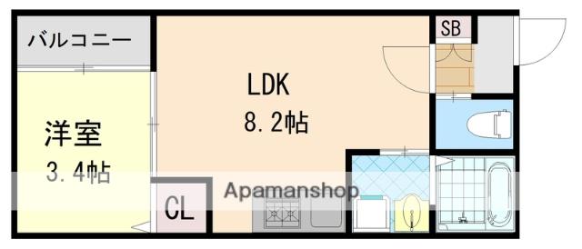 H-MAISON衣摺2(1LDK/2階)の間取り写真
