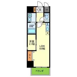 ONLYONE布施(1LDK/10階)の間取り写真